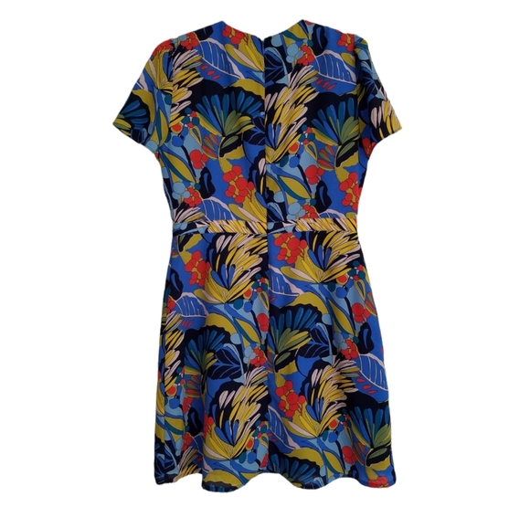 J. Crew Mercantile Front Wrap Print Dress Size Small - Picture 3 of 13